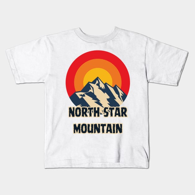 North Star Mountain Kids T-Shirt by Canada Cities